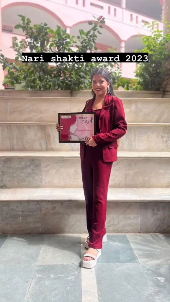 Dimple Bhadauria Nari Shakti Award