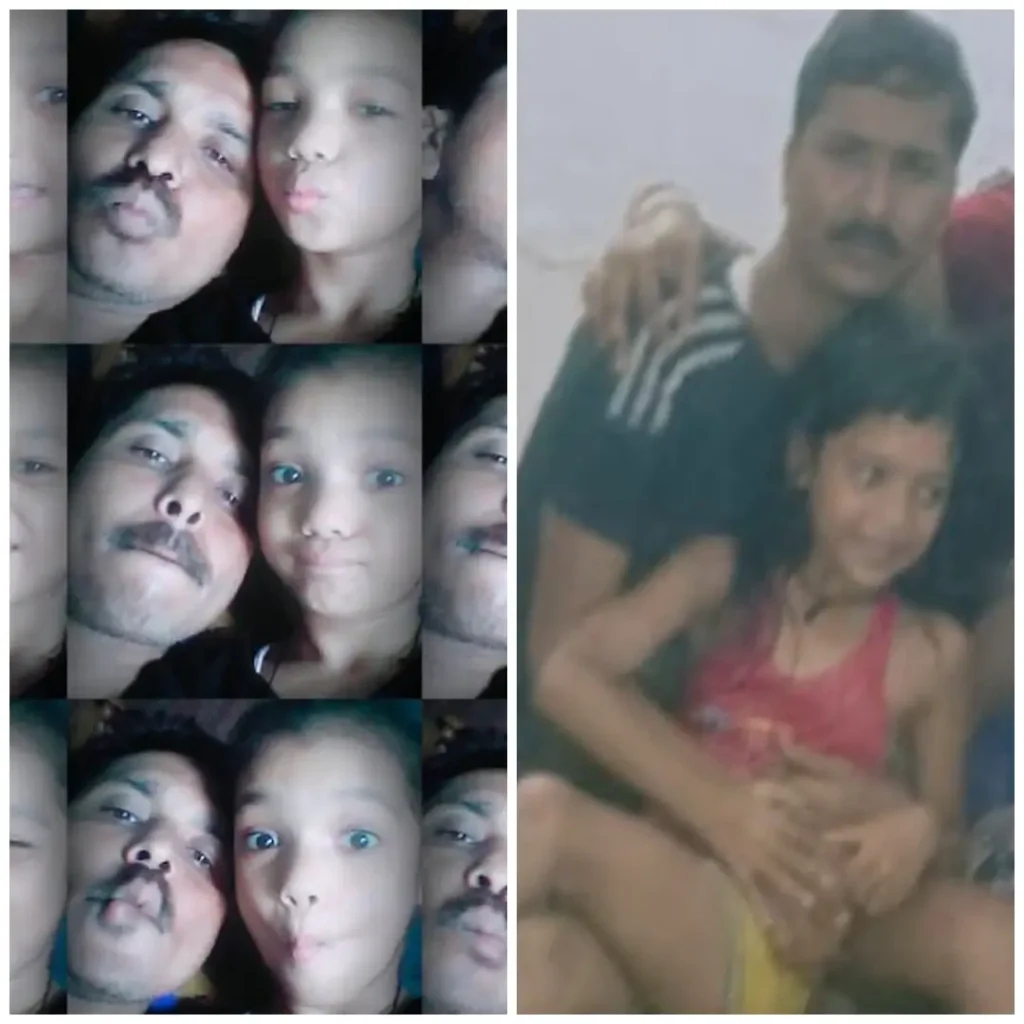 Lavanya Das Manikpuri with her father