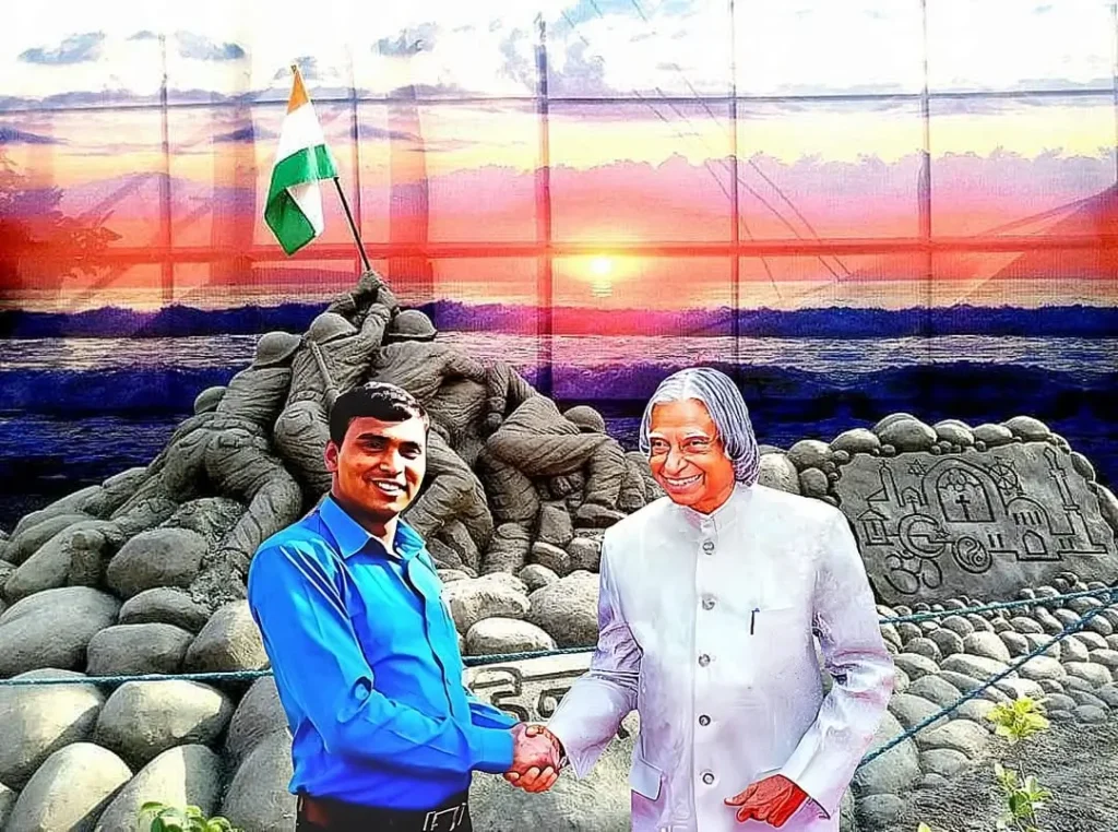 Madhurendra Kumar with Former President Dr. A.P.J. Abdul Kalam